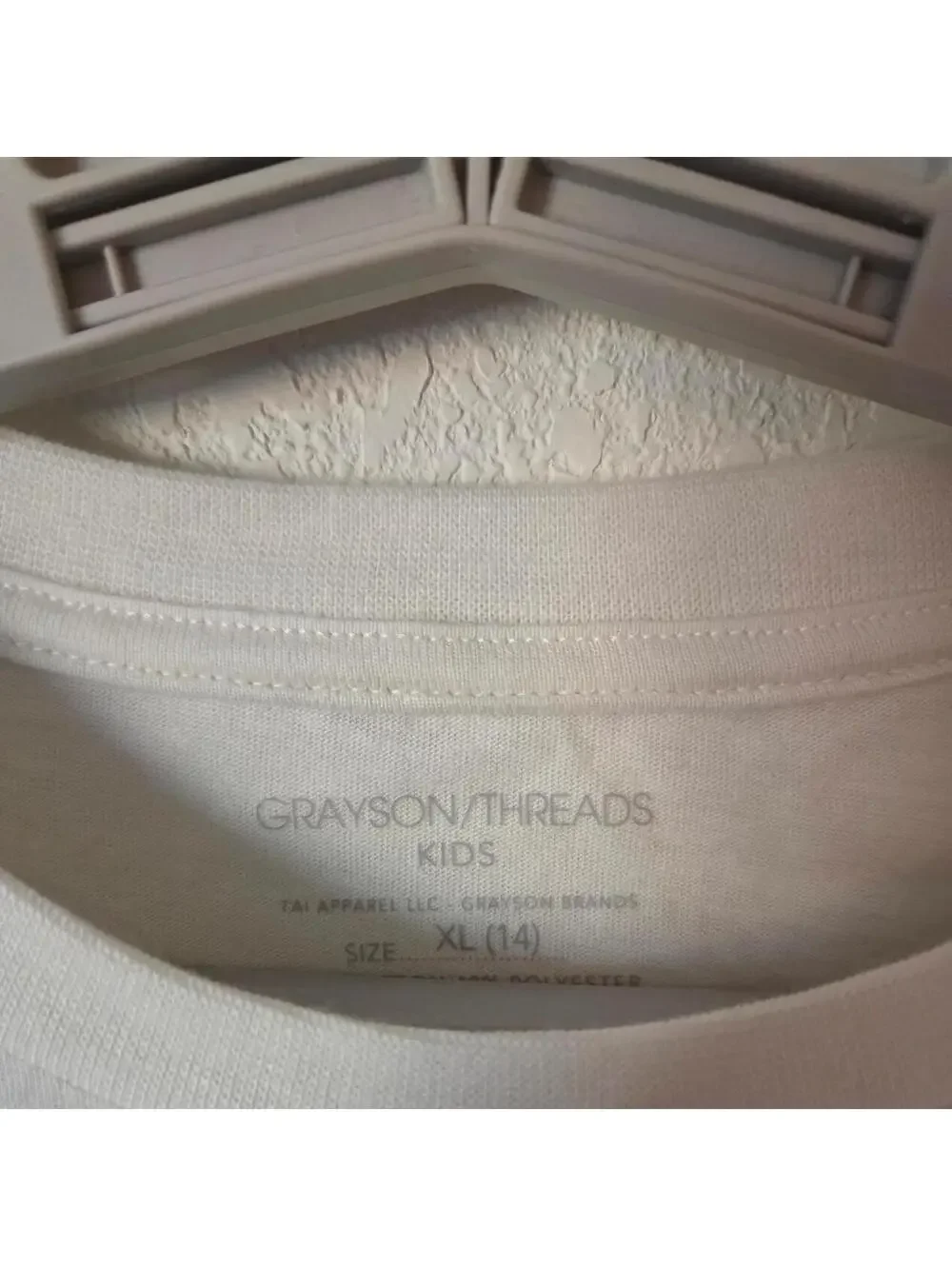 Grayson Threads Kids Kid's White and Cream Tshirt